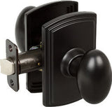 Delaney Hardware 362504 Delaney BP-102T-CN Italian Collection Canova Series Privacy Door Knob Set Black