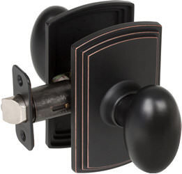 Delaney Hardware 362507 Delaney BP-102T-CN Italian Collection Canova Series Privacy Door Knob Set Oil Rubbed Bronze