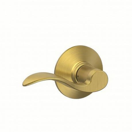 Schlage F10ACC608 satin brass passage door lever