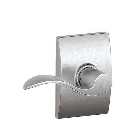 Schlage F10ACC626CEN satin chrome passage door lever