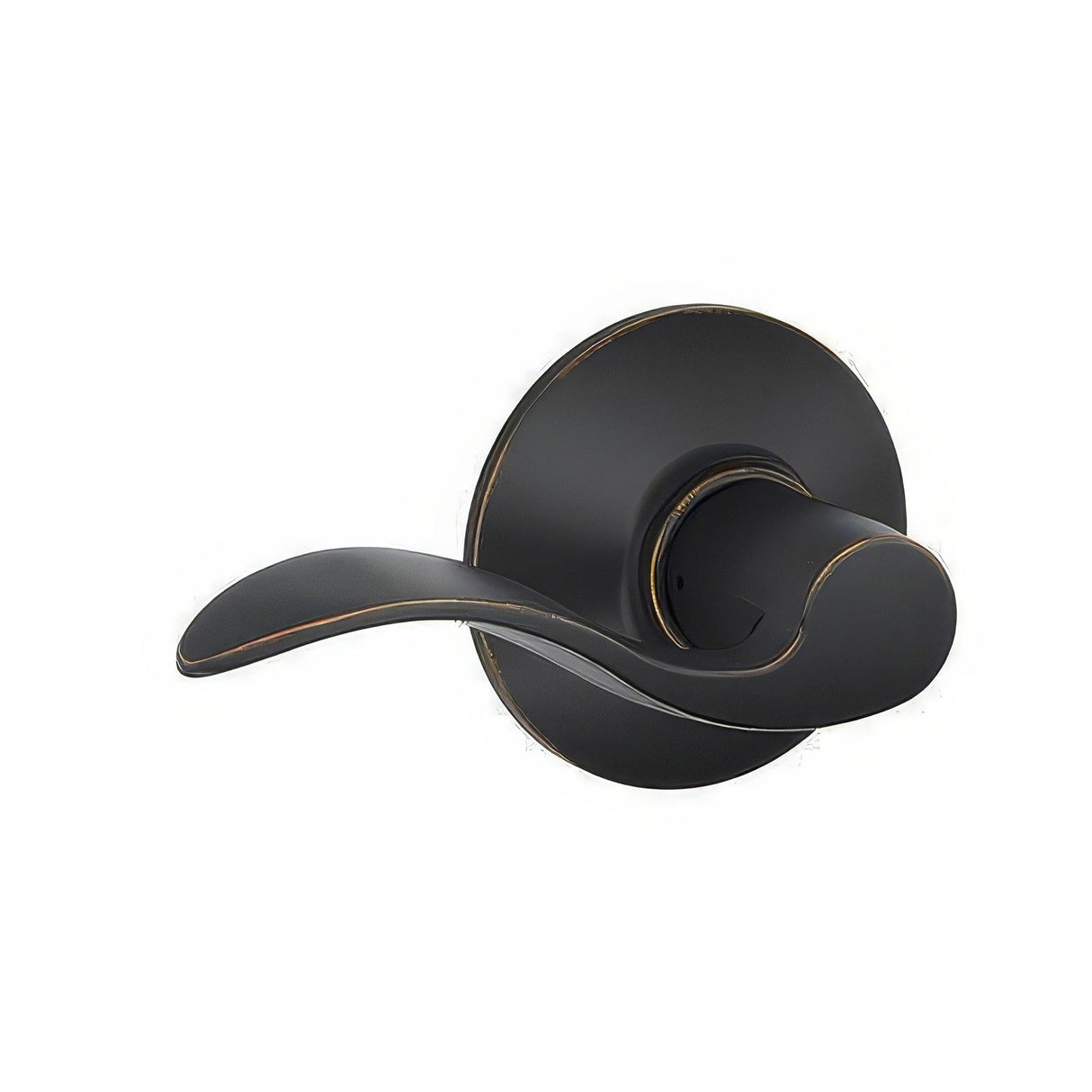 Schlage F10ACC716 aged bronze passage door lever