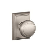 Schlage F10AND619ADD satin nickel passage door knob