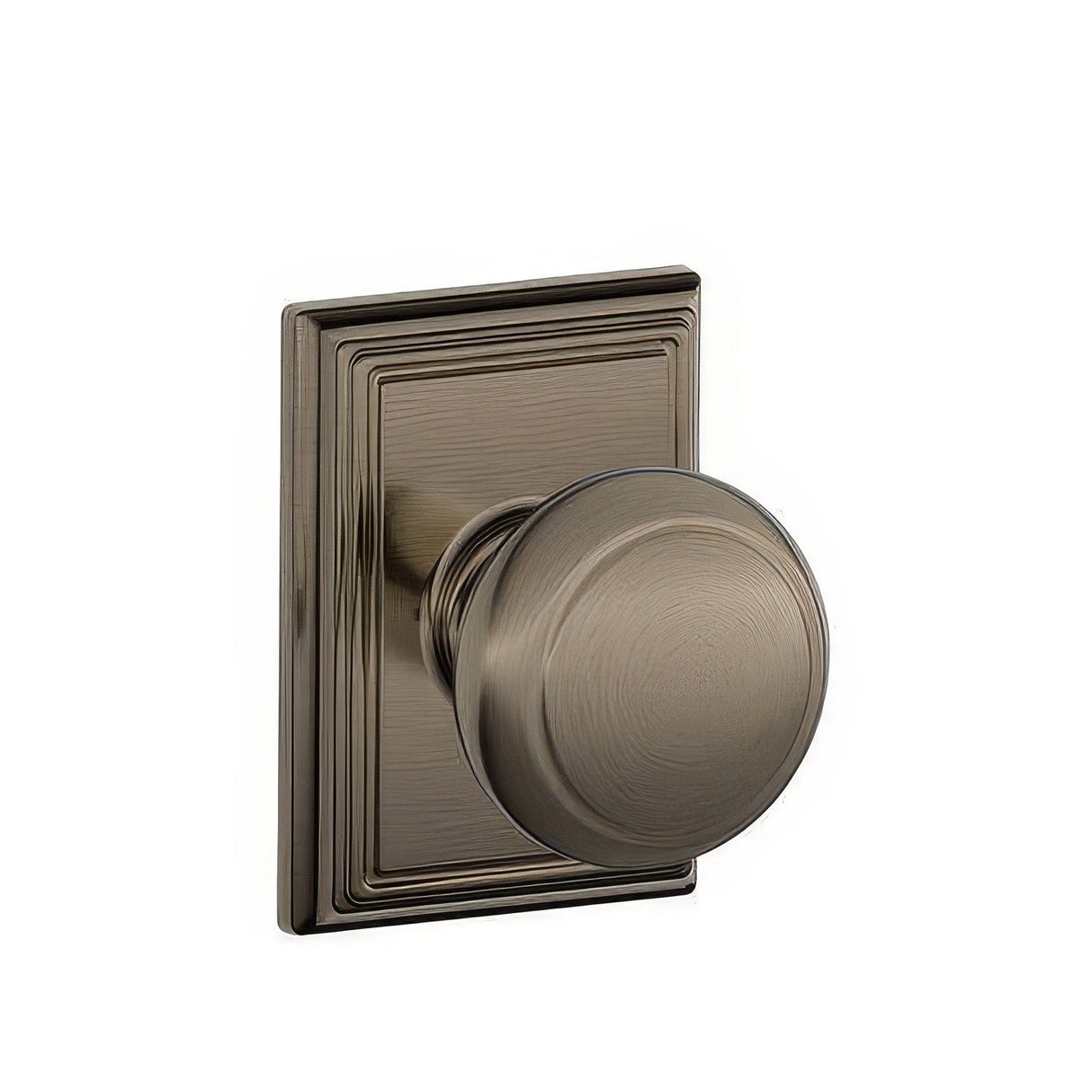 Schlage F10AND620ADD antique pewter passage door knob