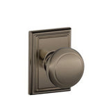 Schlage F10AND620ADD antique pewter passage door knob