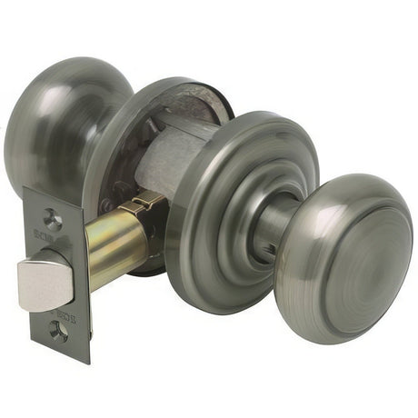 Schlage F10AND620AND antique pewter passage door knob
