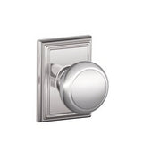 Schlage F10AND625ADD polished chrome passage door knob