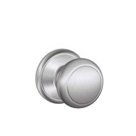 Schlage F10AND626 satin chrome passage door knob