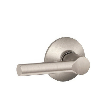 Schlage F10BRW619 satin nickel passage door lever