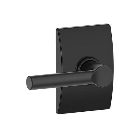 Schlage F10BRW622CEN matte black passage door lever