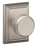 Schlage F10BWE619ADD satin nickel passage door knob