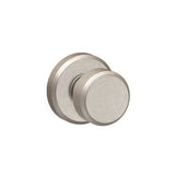 Schlage F10BWE619GSN satin nickel passage door knob