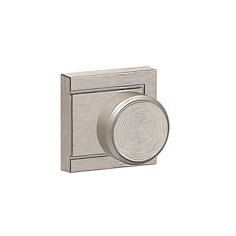 Schlage F10BWE619ULD satin nickel passage door knob