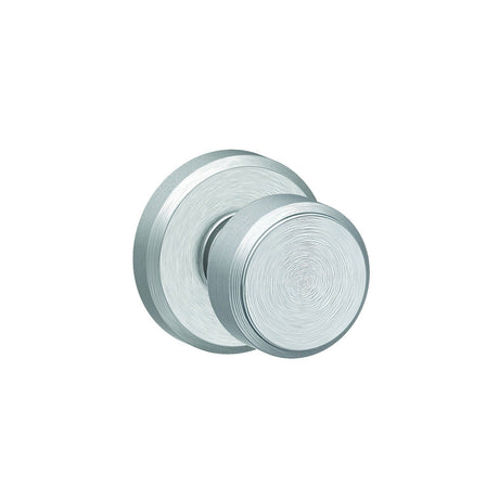 Schlage F10BWE626GSN satin chrome passage door knob