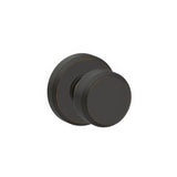 Schlage F10BWE716GSN aged bronze passage door knob