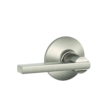 Schlage F10FLAT619 satin nickel passage door lever