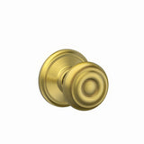 Schlage F10GEO608 satin brass passage door knob