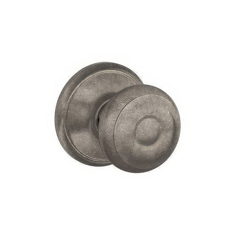 Schlage F10GEO621 distressed nickel passage door knob
