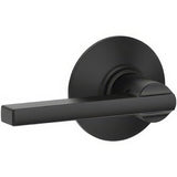 Schlage F10LAT622 matte black passage door lever