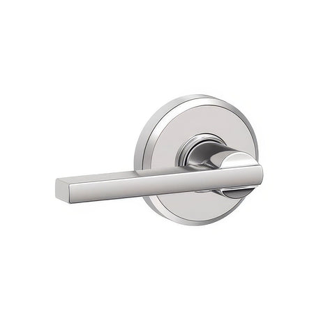 Schlage F10LAT625GSN bright chrome passage door lever