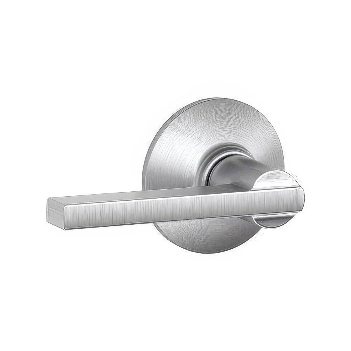 Schlage F10LAT626 satin chrome passage door lever