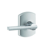 Schlage F10LAT626GRW F Series passage passage door lever, additional view