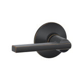 Schlage F10LAT716 aged bronze passage door lever
