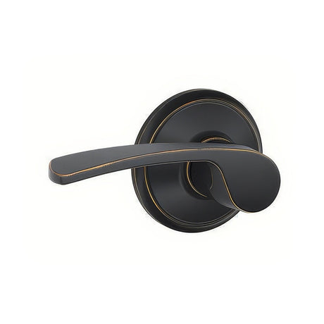 Schlage F10MER716 aged bronze passage door lever