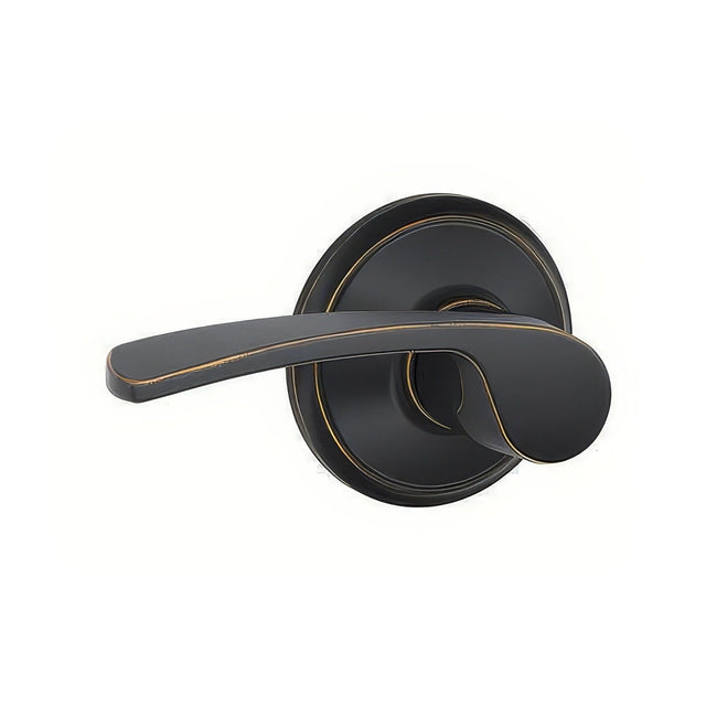 Schlage F10MER716 aged bronze passage door lever