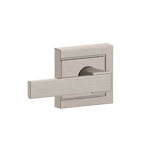 Schlage F10NBK619ULD satin nickel passage door lever