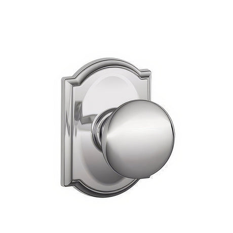 Schlage F10PLY625CAM polished chrome passage door knob