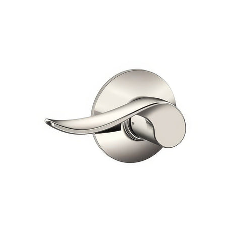 Schlage F10SAC618 bright nickel passage door lever