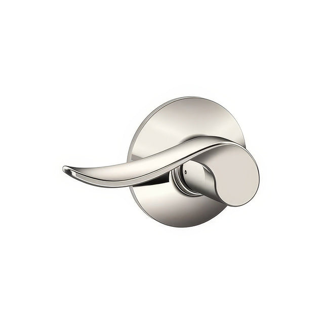 Schlage F10SAC618 bright nickel passage door lever