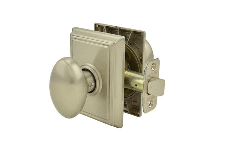 Schlage F10SIE619ADD satin nickel passage door lever