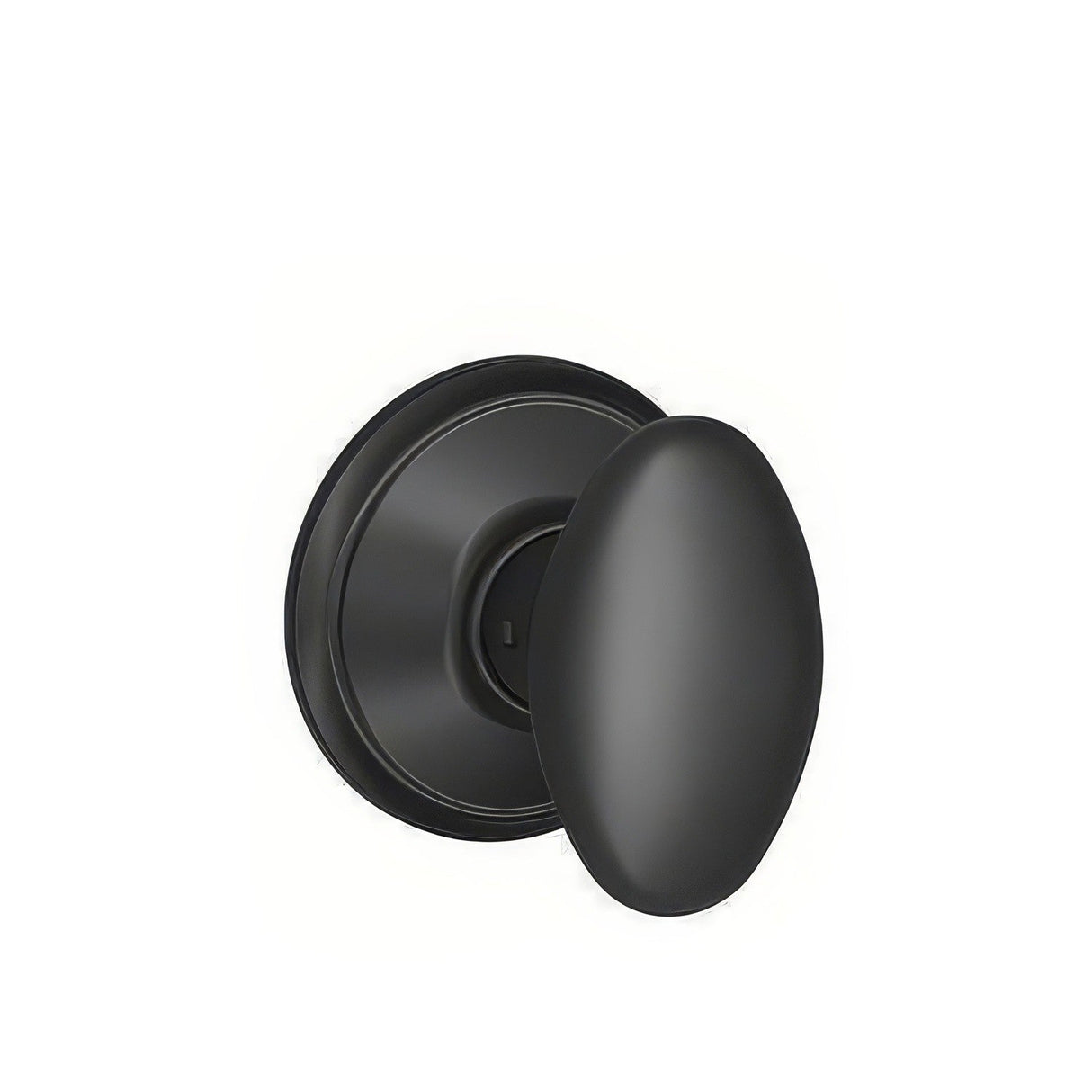 Schlage F10SIE622 matte black passage door knob