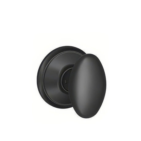 Schlage F10SIE622 matte black passage door knob