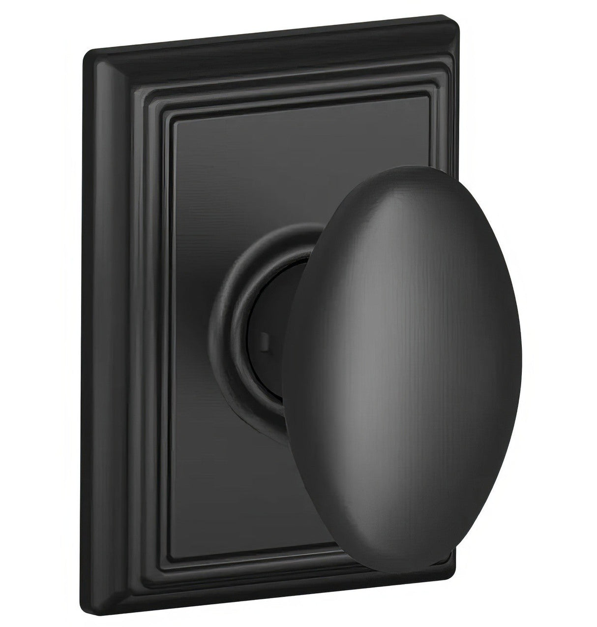 Schlage F10SIE622ADD matte black passage door lever