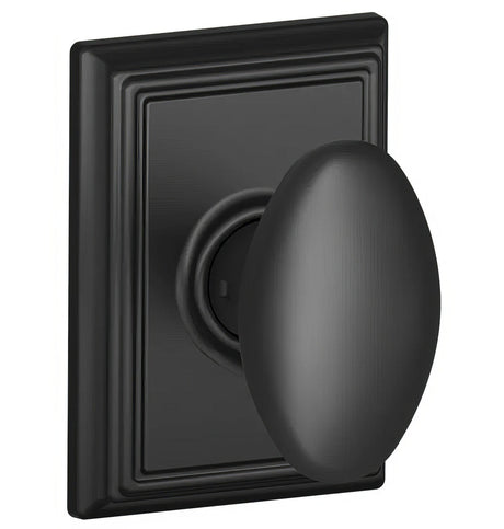 Schlage F10SIE622ADD matte black passage door lever