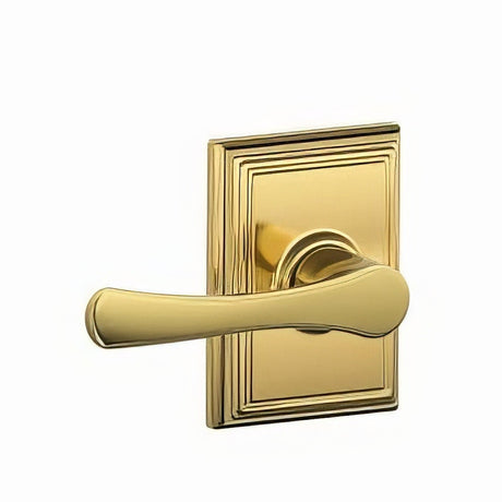 Schlage F10VLA505ADD lifetime polished brass passage door lever