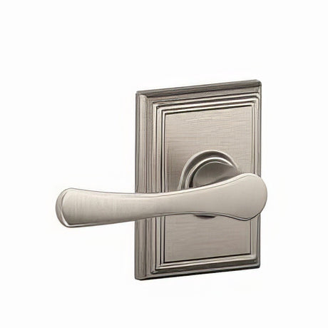 Schlage F10VLA619ADD satin nickel passage door lever