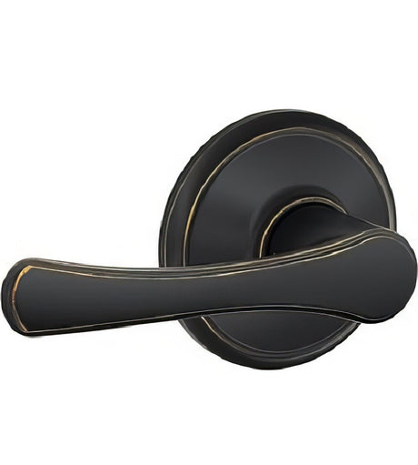 Schlage F10VLA716 aged bronze passage door lever
