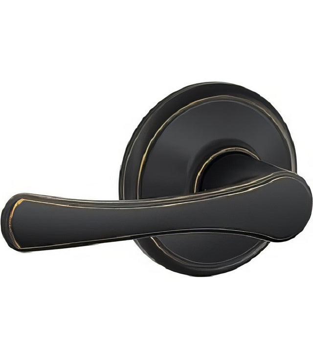Schlage F10VLA716 aged bronze passage door lever