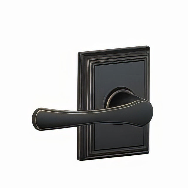 Schlage F10VLA716ADD aged bronze passage door lever