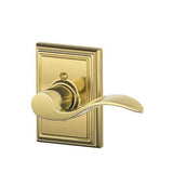 Schlage F170ACC605ADDRH polished brass dummy door lever