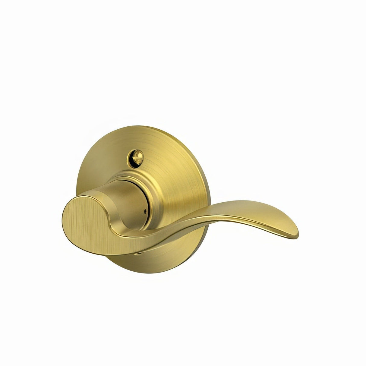 Schlage F170ACC608RH satin brass dummy door lever
