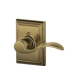 Schlage F170ACC609ADDRH antique brass dummy door lever