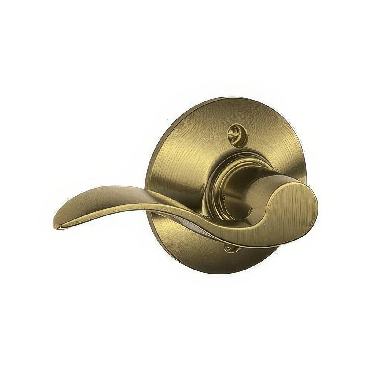 Schlage F170ACC609LH antique brass dummy door lever