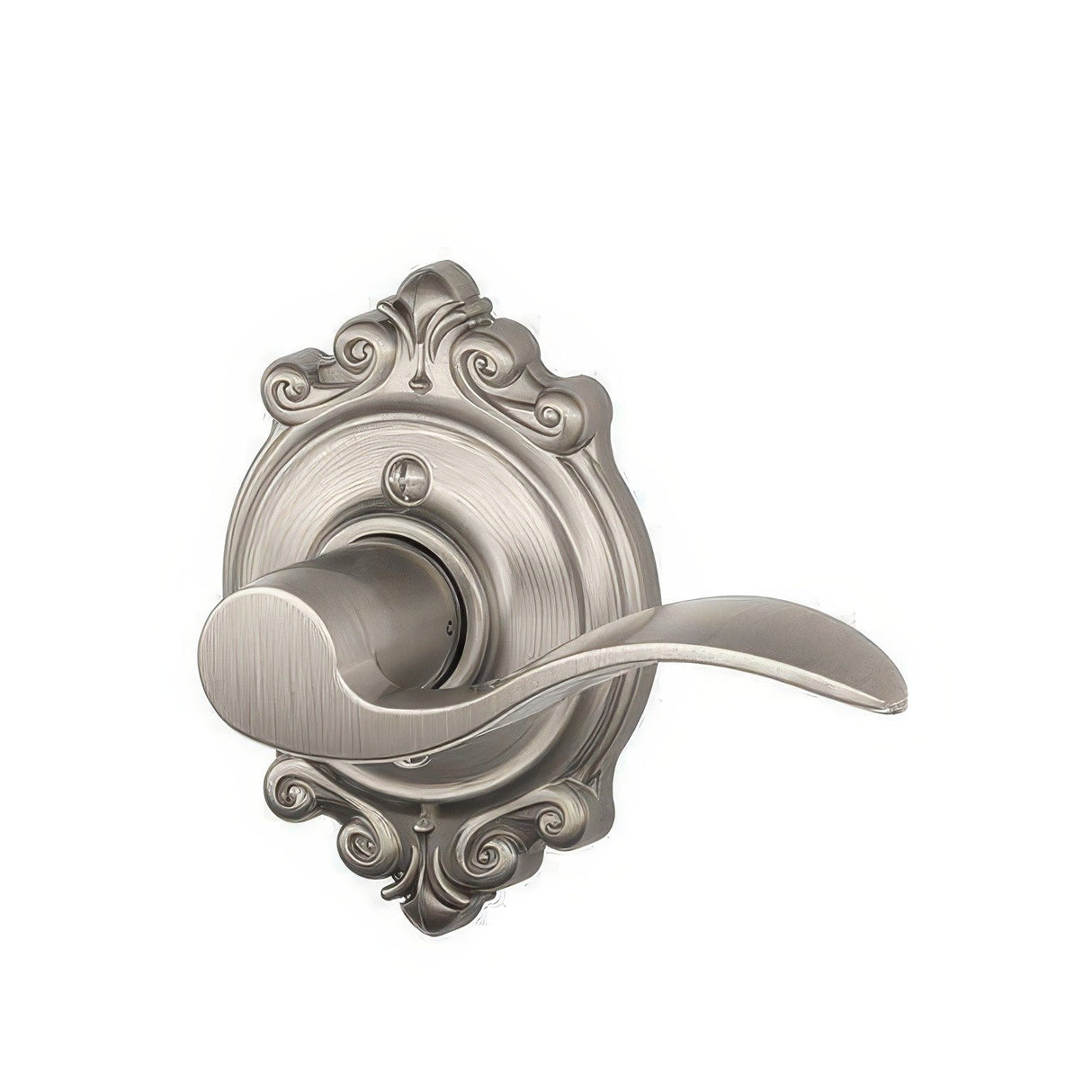 Schlage F170ACC619BRKRH satin nickel dummy door lever