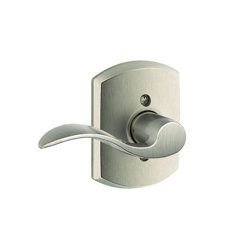 Schlage F170ACC619GRWLH satin nickel dummy door lever