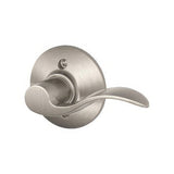 Schlage F170ACC619RH satin nickel dummy door lever