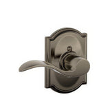 Schlage F170ACC620CAMLH antique pewter dummy door lever